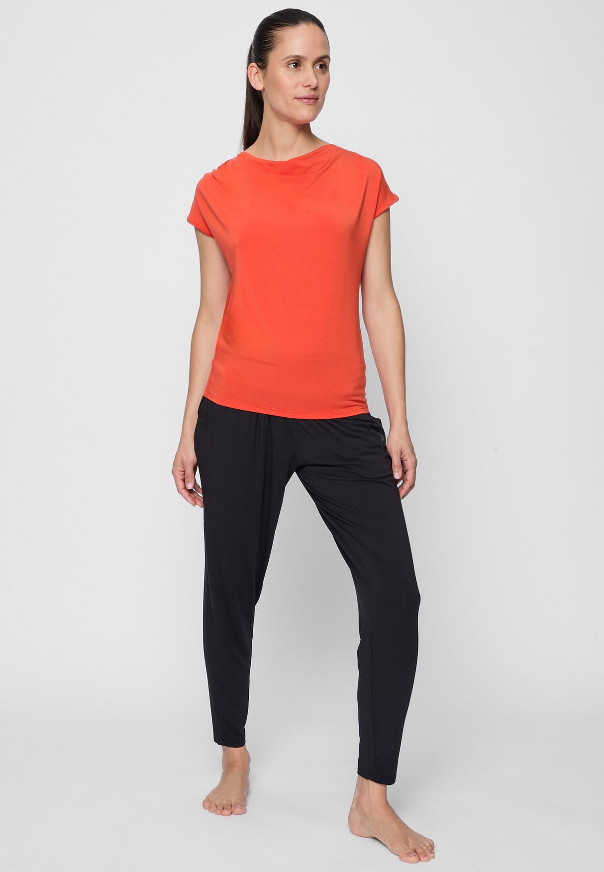 Yoga-Shirt Wasserfall - orange - YOGISHOP