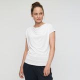 Yoga-Shirt Wasserfall - soft white