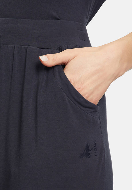 Capri-Pants, relaxed - midnight-blue - YOGISHOP