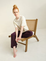 Yoga Hose Calana - aubergine