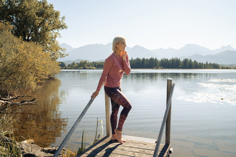 Yoga Leggings Chaya - tiefrot