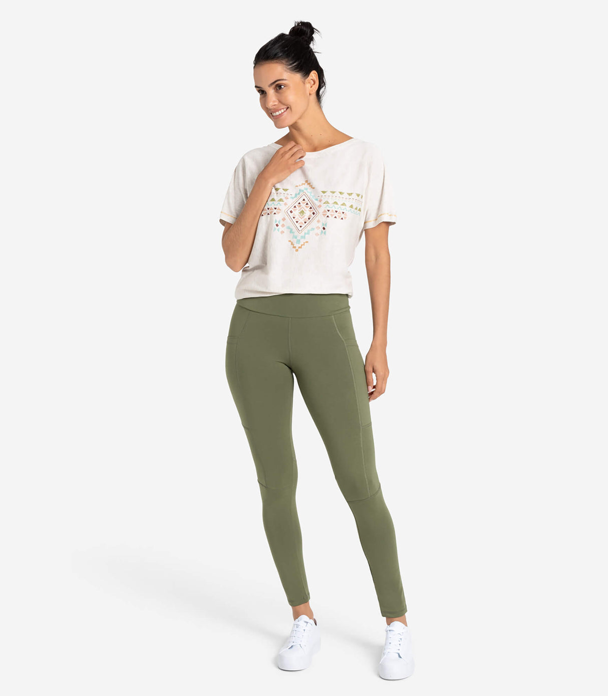 Leggings Yoga and Run - grün - YOGISHOP