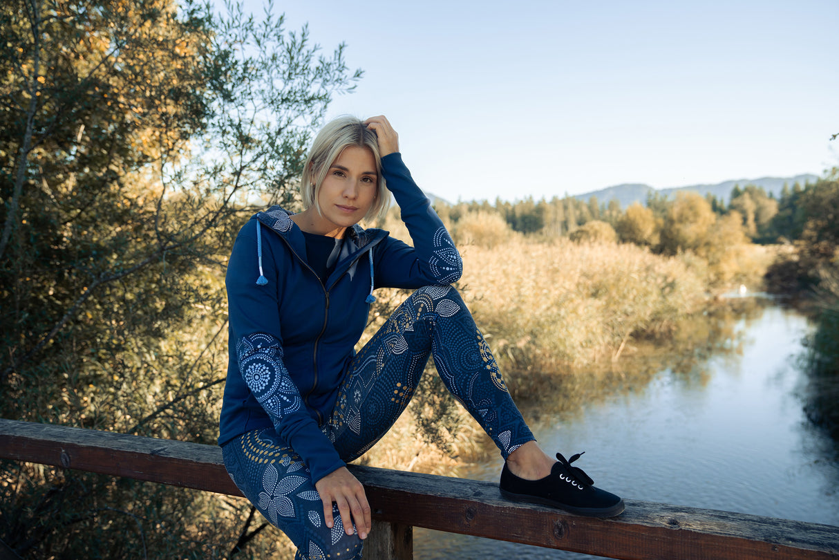 Yoga Leggings Maui - tiefblau