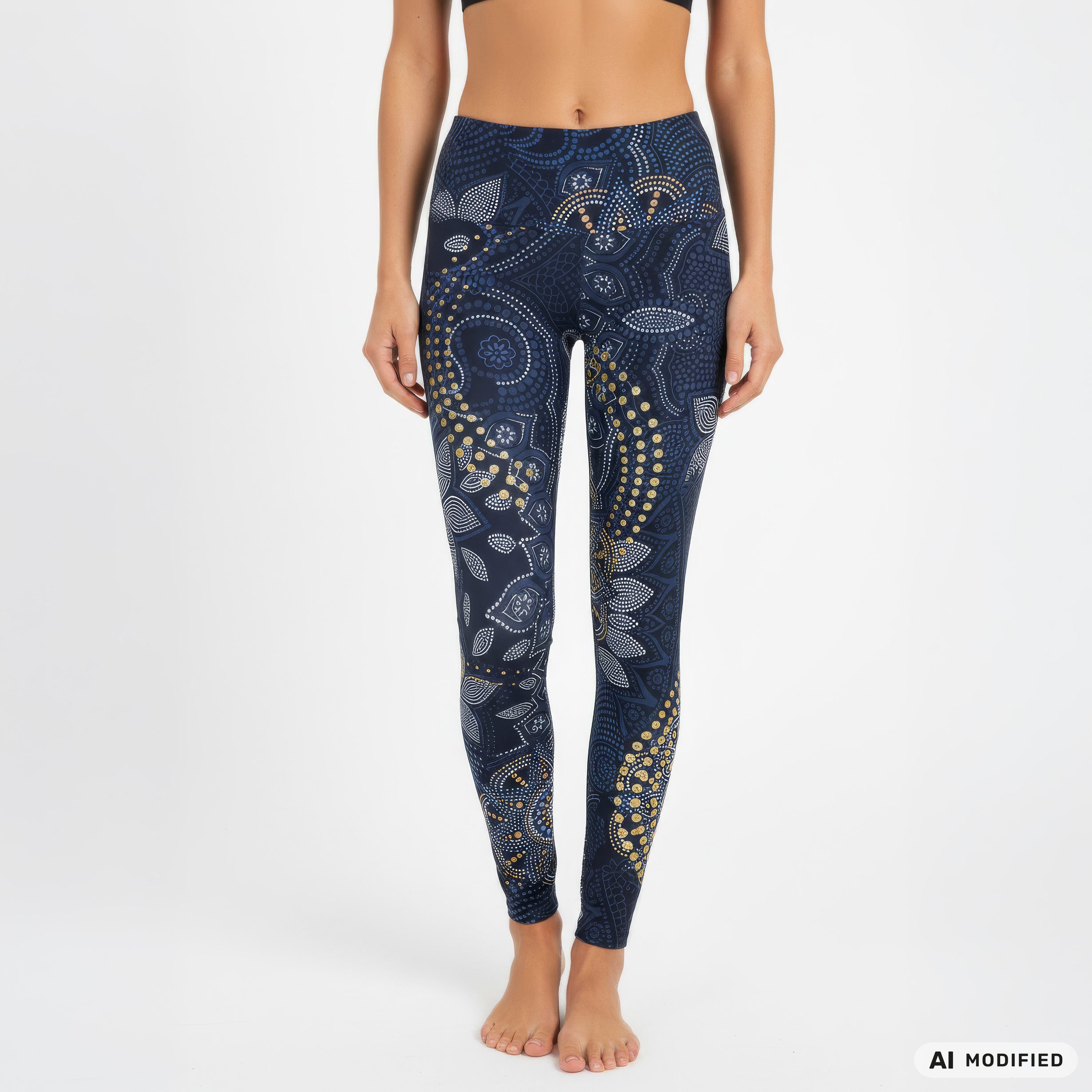 Yoga Leggings Maui - tiefblau