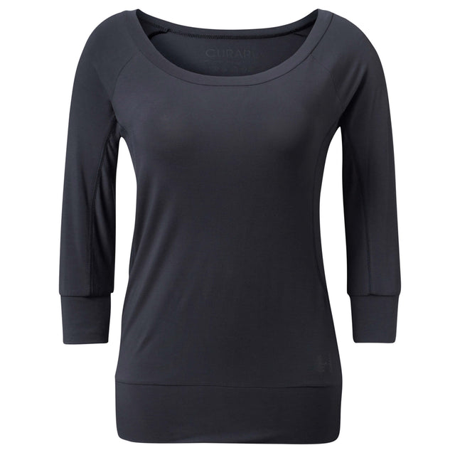 Yoga-Shirt 3/4 Boatneck - midnight blue - YOGISHOP