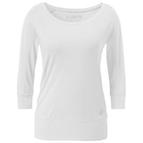 3/4 Shirt Boatneck - soft white - YOGISHOP