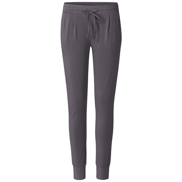 Long Pants "Boyfriend" - grau aubergine - YOGISHOP