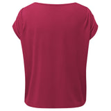 Yoga-Shirt loose foulds - bordeaux