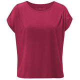 Yoga-Shirt loose foulds - bordeaux