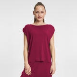Yoga-Shirt loose foulds - bordeaux