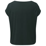 Yoga-Shirt loose foulds - dark forest
