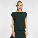 Yoga-Shirt loose foulds - dark forest