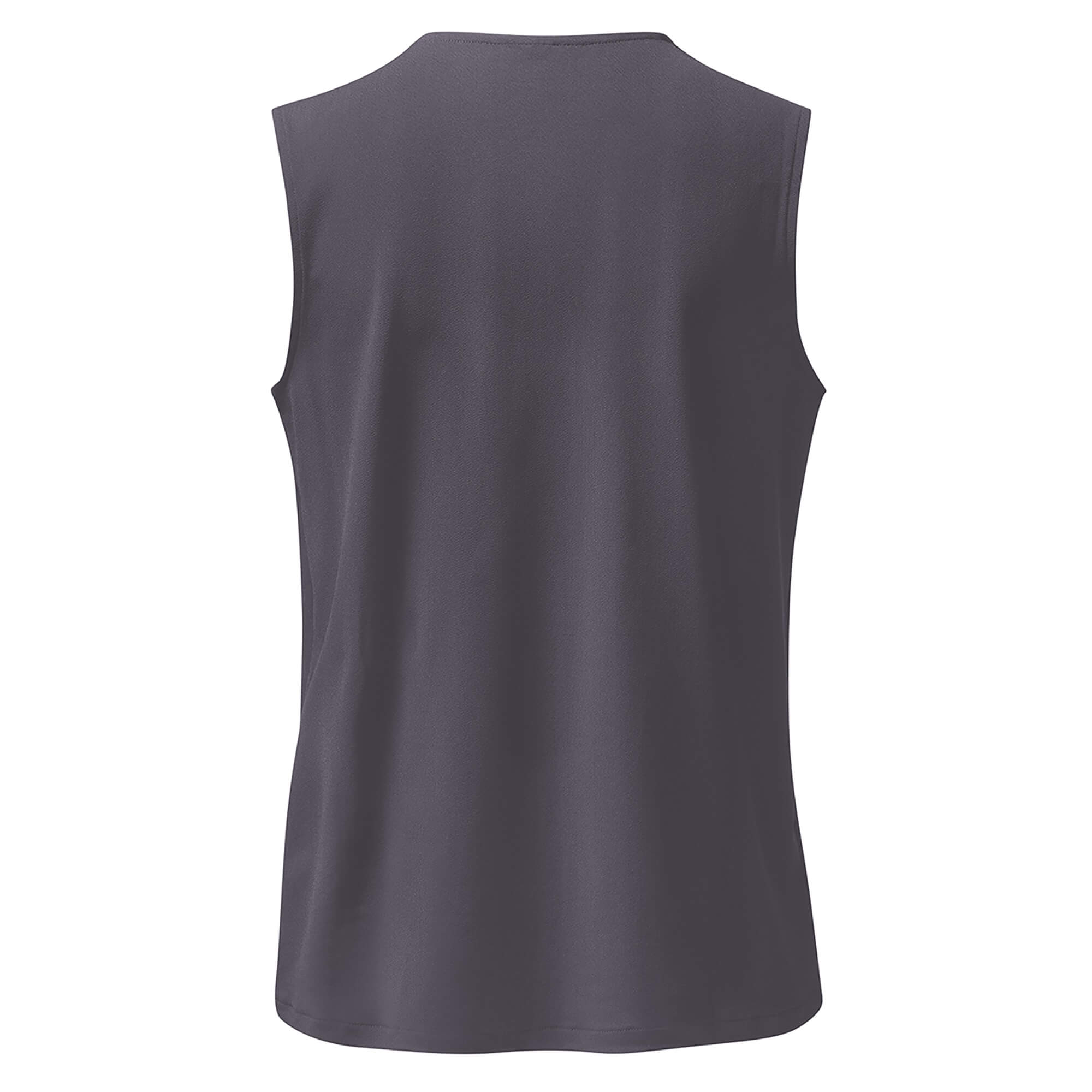 Yoga-Top Comfort V-Neck - grau aubergine - YOGISHOP