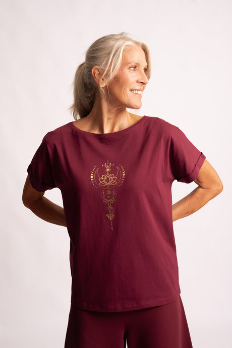 Shirt Eka Padma -  tiefrot