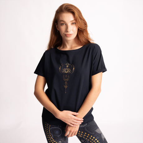 Shirt Eka Padma -  tiefblau