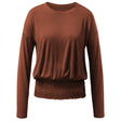 Yoga-Shirt long sleeves smoked - light-brown - YOGISHOP