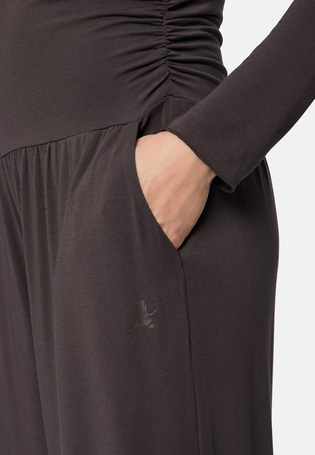 Yoga-Long-Pants, loose - dark-brown - YOGISHOP