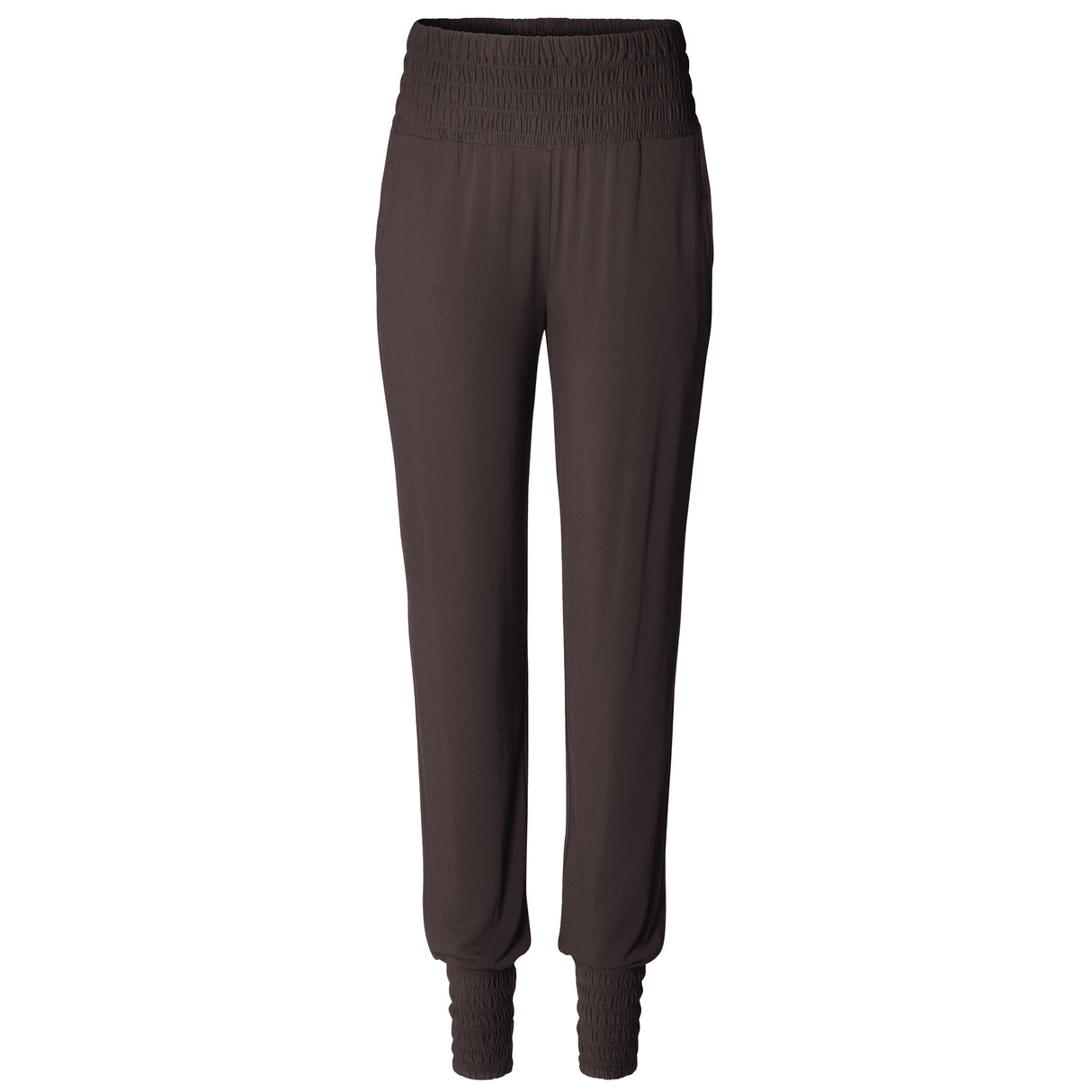 Pantalons longs de yoga, fumé - marron foncé