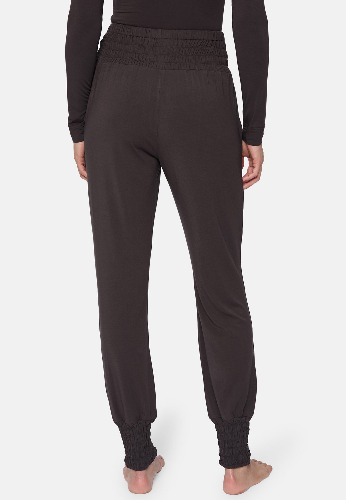 Pantalons longs de yoga, fumé - marron foncé