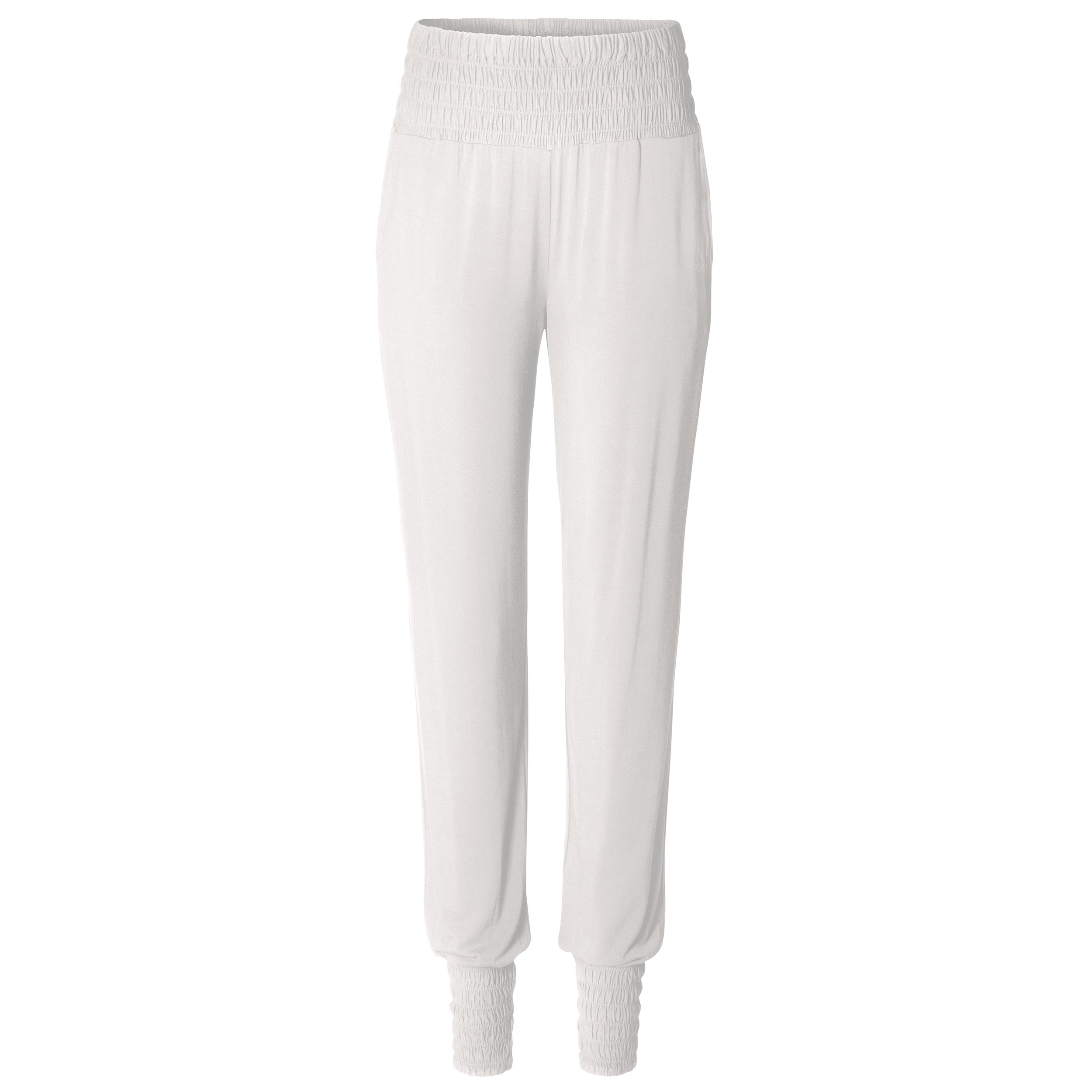 Yoga-Long-Pants, smoked - soft-white - YOGISHOP