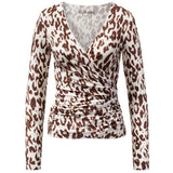 Wrap-Jacket - marrone leo