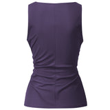 Yoga Top Sporty Elegant - dark violet - YOGISHOP