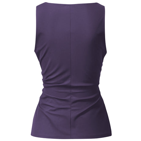 Yoga Top Sporty Elegant - dark violet - YOGISHOP