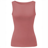 Yoga-Tank-Top Boatneck - faded rose