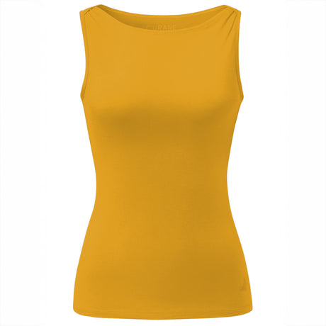 Yoga-Tank-Top Boatneck - gold rush