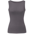Yoga-Tank-Top Boatneck - grey-nougat - YOGISHOP