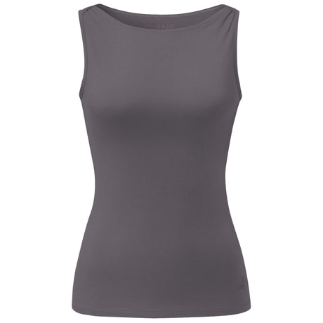 Yoga-Tank-Top Boatneck - grey-nougat - YOGISHOP