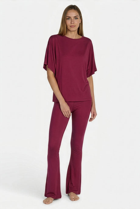 Long Pants, boot cut - bordeaux