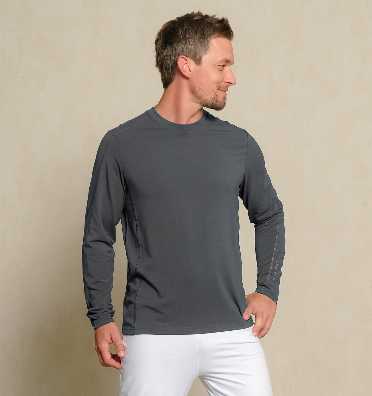 Longsleeve Bambus - turmalingrau - YOGISHOP