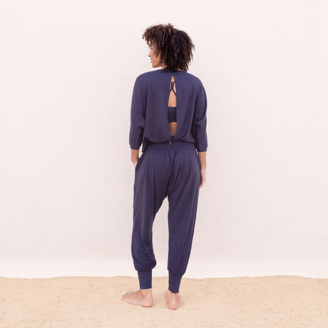 Yoga-Shirt 3/4 Frida nightblue - Onesize - YOGISHOP