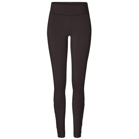Yoga-Leggings, roll down - dark brown - YOGISHOP