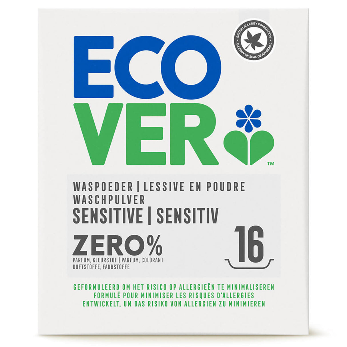 Zero Sensitive Waschpulver Universal, 1,2 kg - YOGISHOP