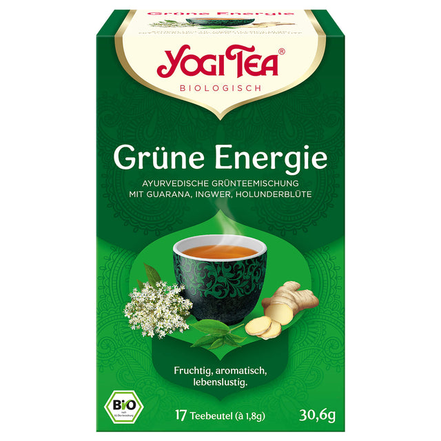 Bio Grüne Energie Teemischung, 30,6 g - YOGISHOP