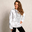 Yoga Hoodie Buddha - silbergrau - YOGISHOP