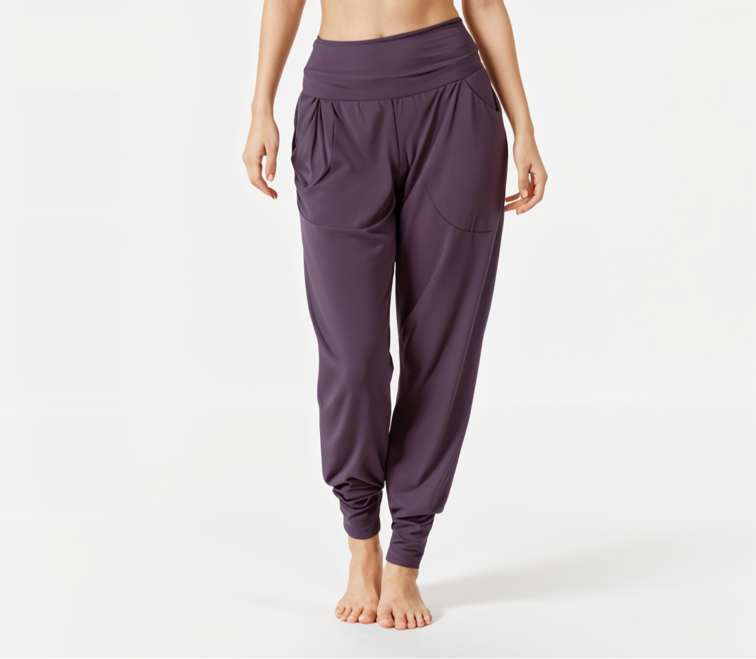 Yoga-Harempants "rheia" - velvet plum - YOGISHOP