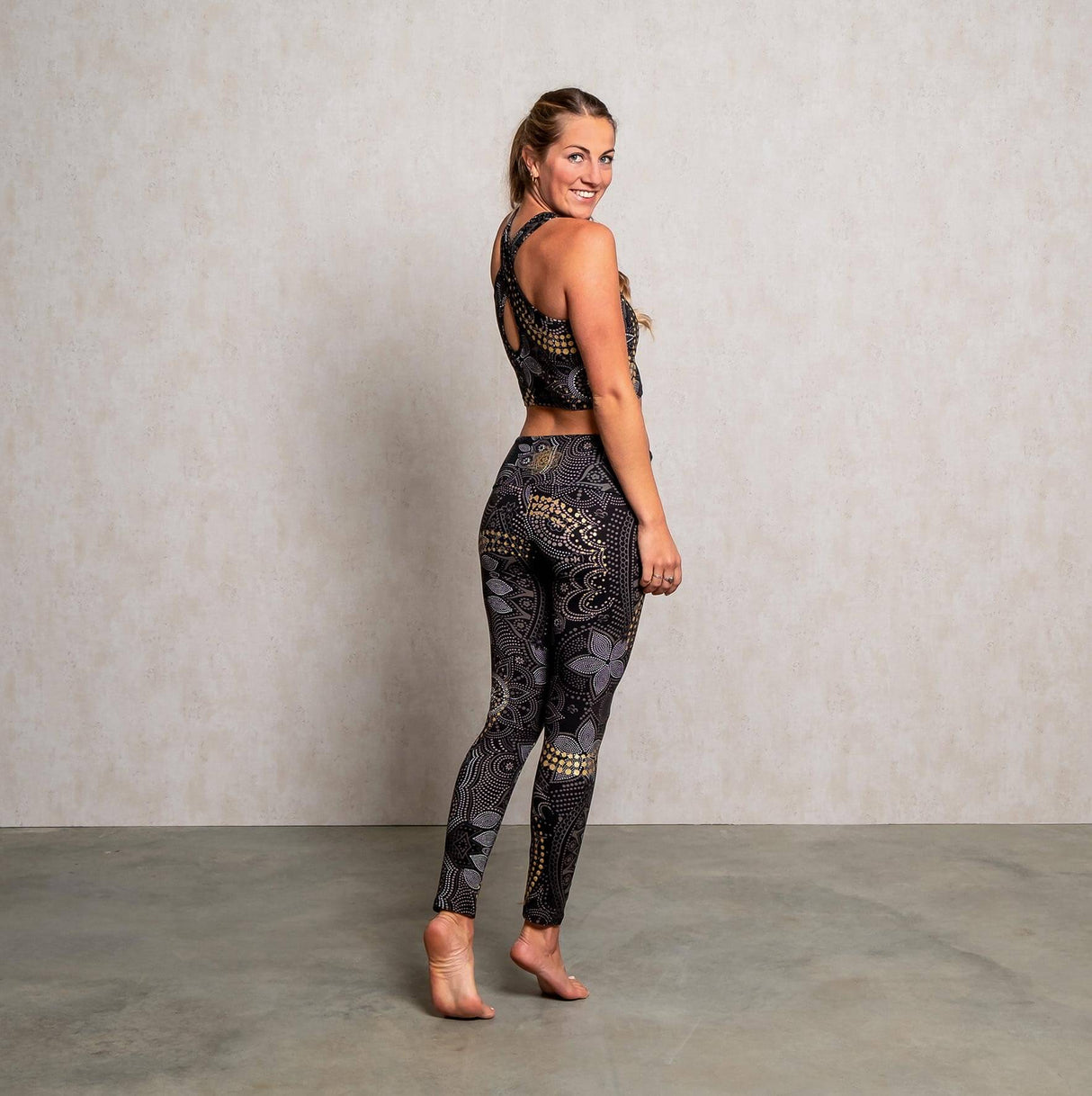 Yoga-Leggings Maui - black-nature - YOGISHOP
