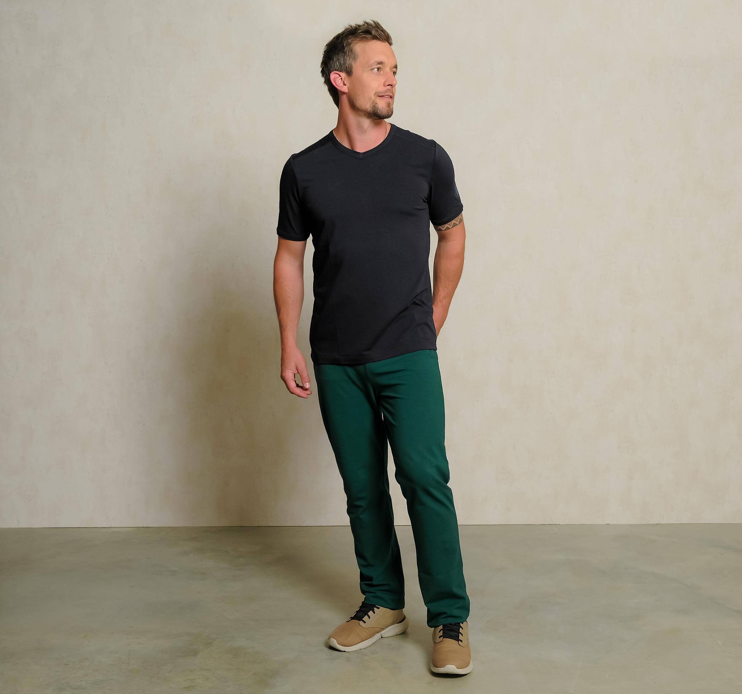 T-Shirt Bambus - schwarz - YOGISHOP