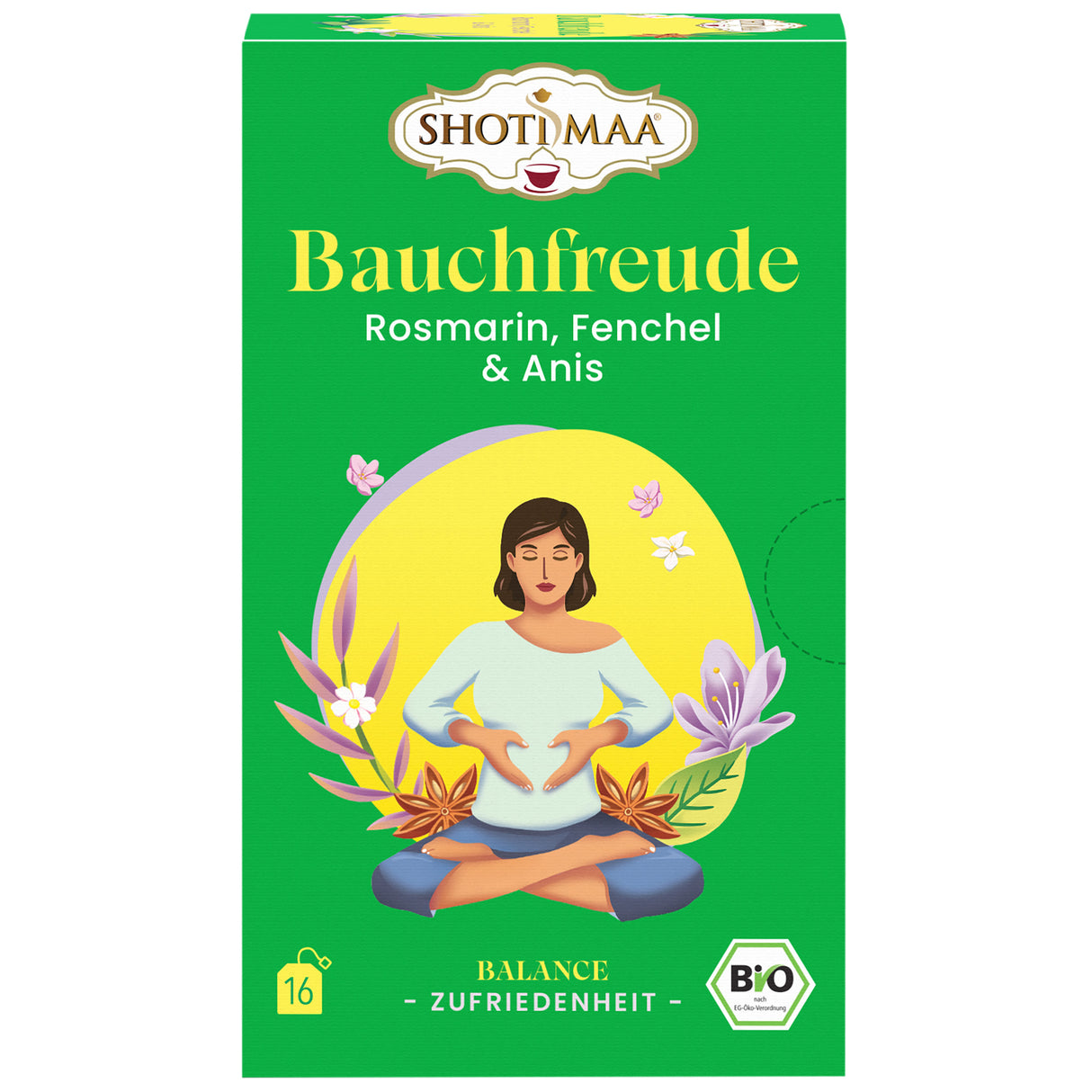 Bio Bauchfreude Tee - Rosmarin Fenchel Anis, 32 g - YOGISHOP