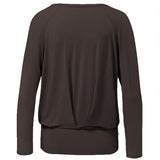 Yoga shirt boxpleat - dark brown