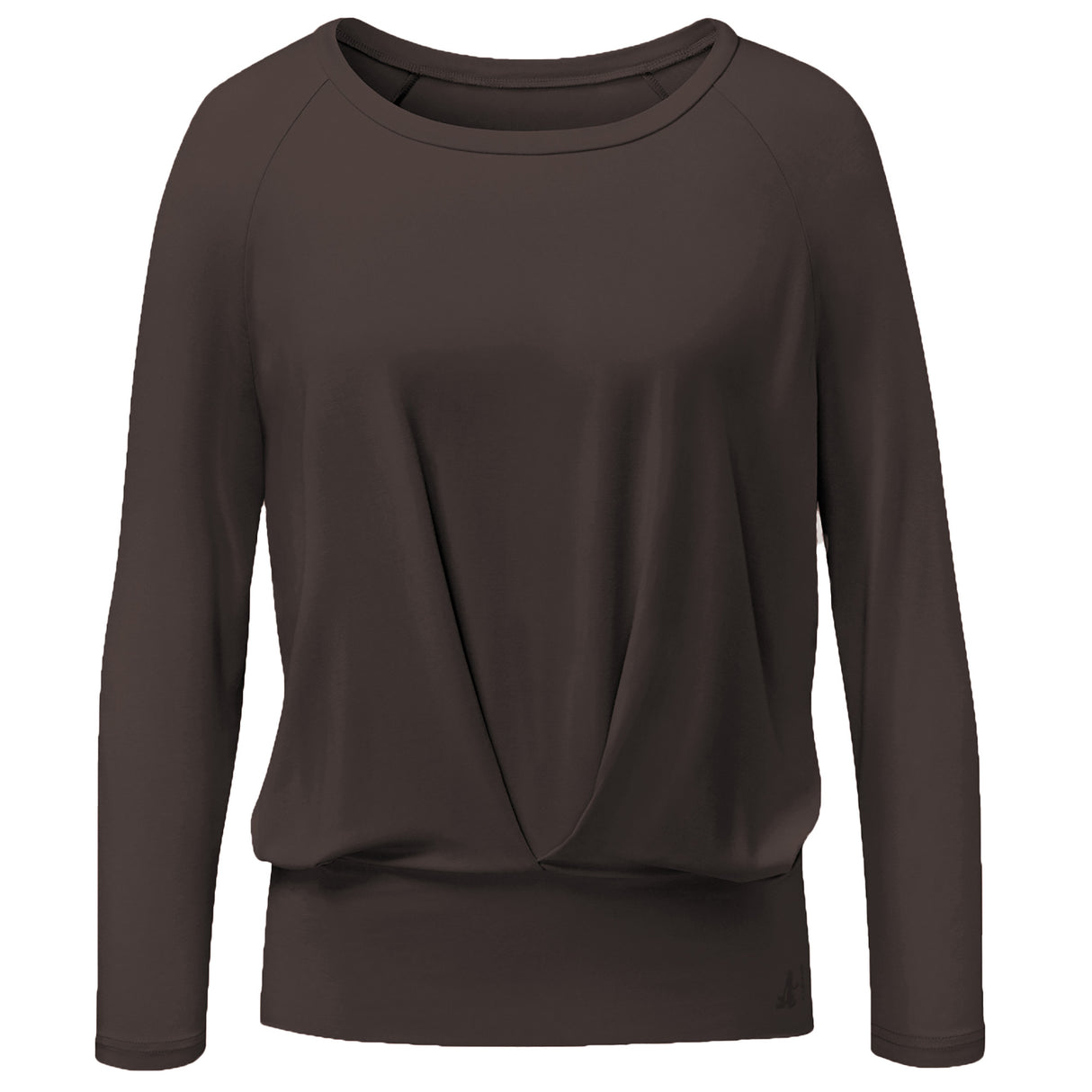 Yoga shirt boxpleat - dark brown