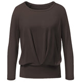 Yoga shirt boxpleat - dark brown