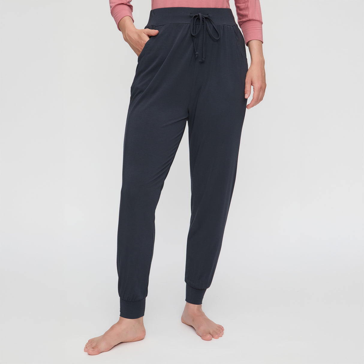 Yoga-Pants long, loose - midnight blue