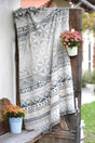 Decke Blume des Lebens - grau - YOGISHOP