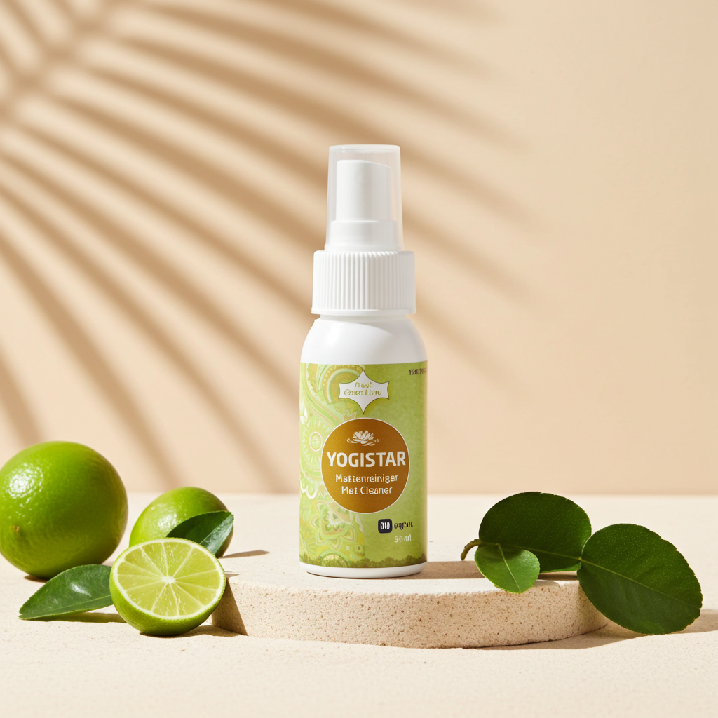 Limpiador de esterillas de yoga Bio - lima verde fresca - 50 ml
