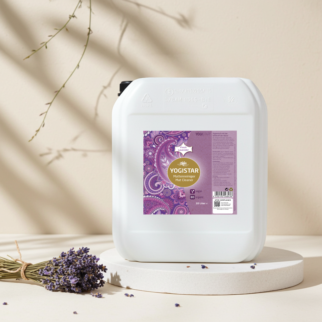 Organic yoga mat cleaner - fresh lavender - 10 l