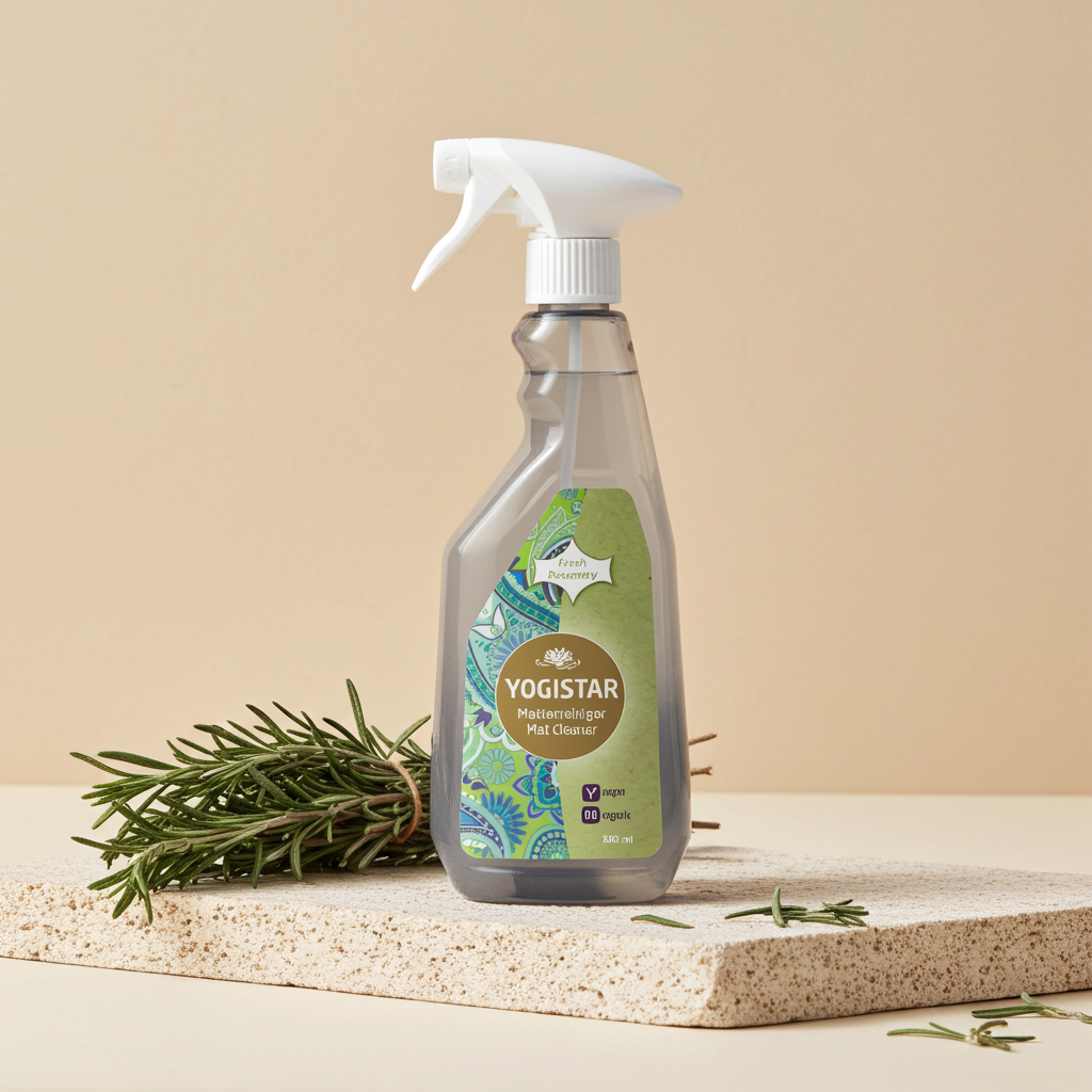 Organic yoga mat cleaner - fresh rosemary - 500 ml